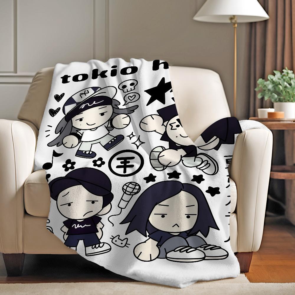 Rock Band T-Tokio H-Hotel Blanket Warm And Soft Suitable For Bedroom Living Room Sofa Bed Office Travel Camping