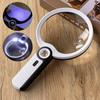 Large Lens Illuminated Magnifier Low Vision Aids Magnifier with LED Light  Craft Work