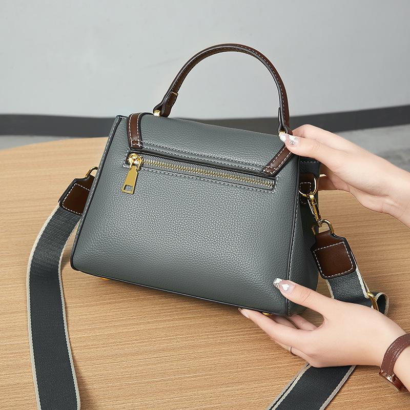New Summer Fashion Handbag Large Capacity Shoulder Bag Mother Bag Wide Shoulder Strap Mother In Law Crossbody Bag