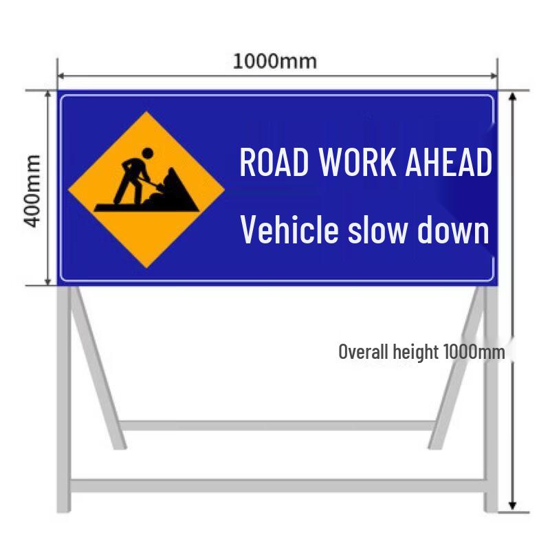 DAXTE Ahead Construction Warning Sign