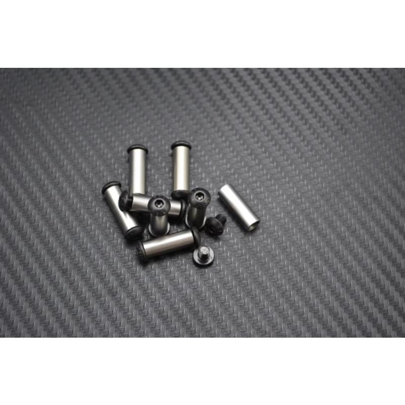 10 Sets/lot 12 Sizes DIN912 Alloy Steel Material 12.9 Grade Knife Handle M4 Thread Hexagonal Screws Locking Nail Spindle Rivet