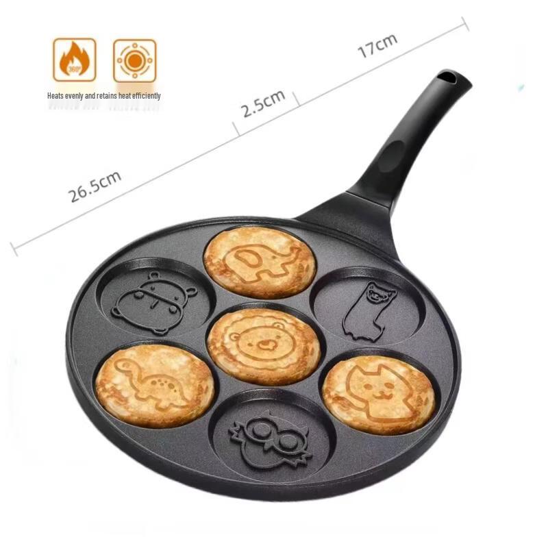 SEE KEAN 7-Hole Cartoon Waffle & Fried Egg Pan