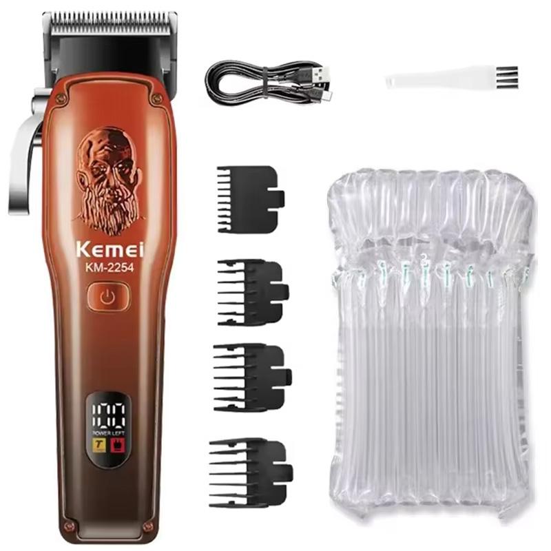Original Kemei Professional Cord/Cordless Men Hair Clipper Rechargeable Electric Beard Hair Trimmer Adjustable HairCut Machine