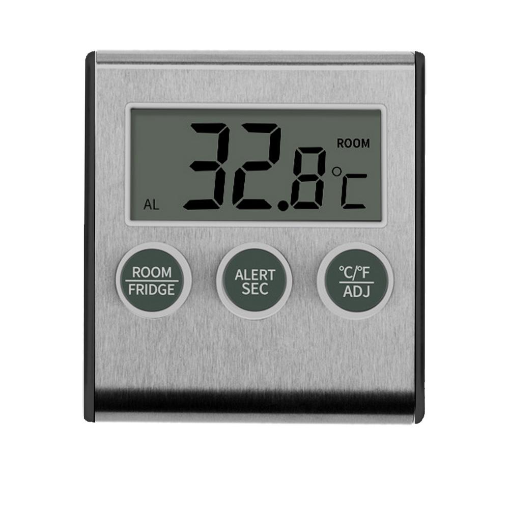 Refrigerator Temperature Gauge Small Fridge Temperature Gauge LCD Display Freezer Temperature Alarm Refrigerator Temperature
