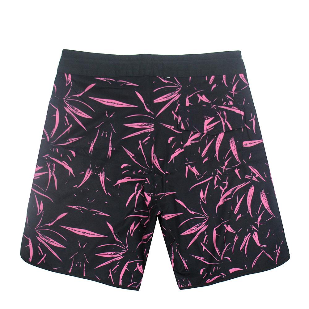 Men's Quick-Dry Leaf Print Surfing Shorts - 2024 Summer Beach Vacation