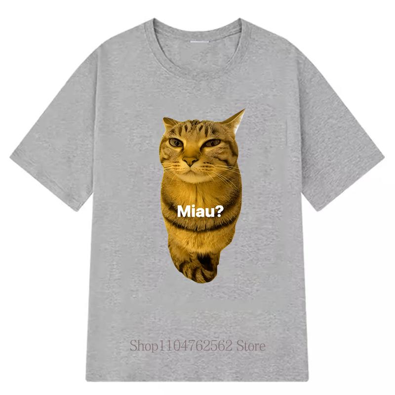 

Womens Summer Fashion Short Sleeve TShirt Cute Funny Cats Print Casual High Quality Crew Neck Casual Loose Soft Tops Unisex S