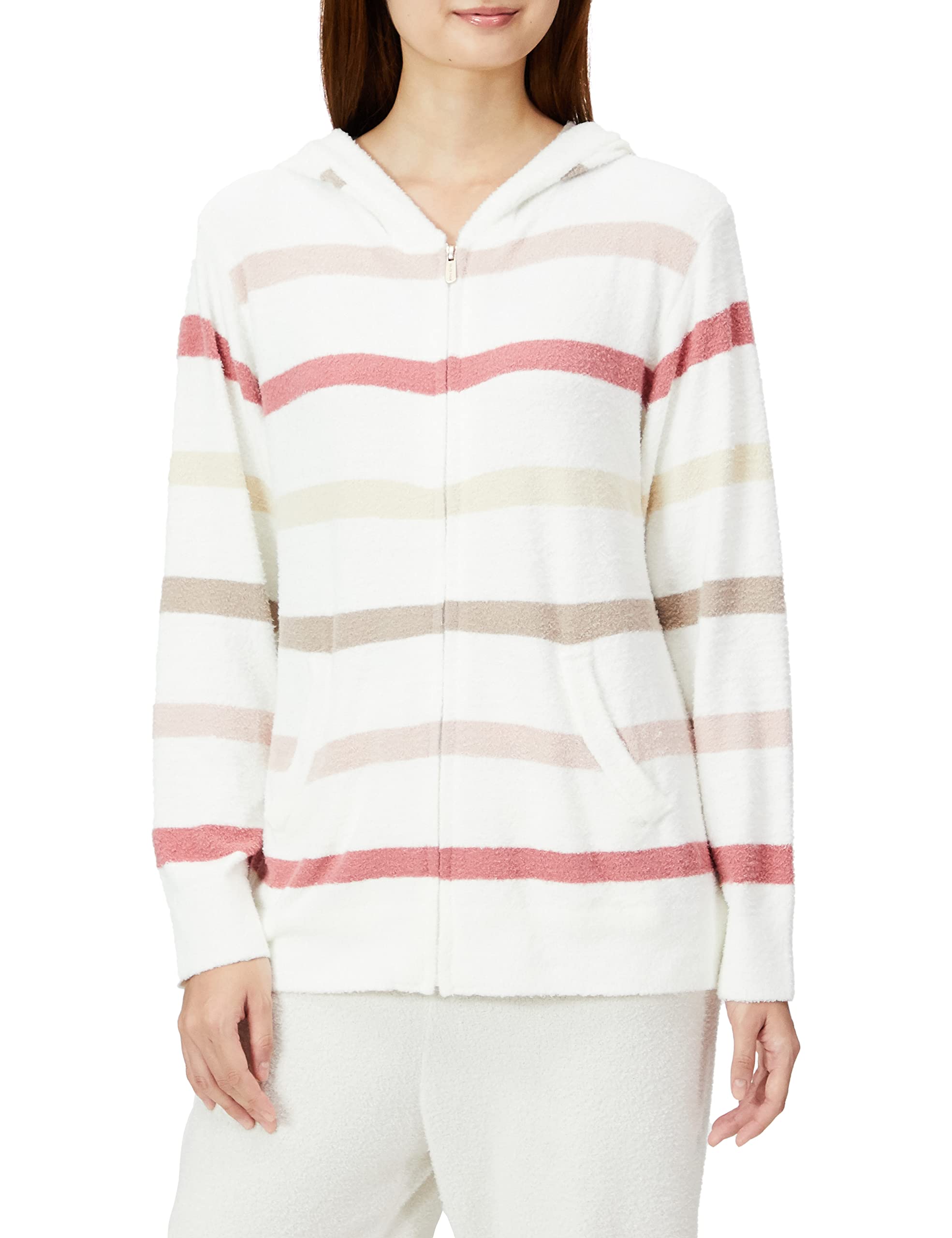 

Парка из переработанной гладкой ткани с окантовкой (PWNT224010) Женский Розовый/Ф розовый