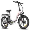 F20+ Folding Electric Bike 20" Fat Tire Ebike 36V 20Ah Battery 250W Motor 90km Range Shimano 7 Speed for Adults Commute Snow