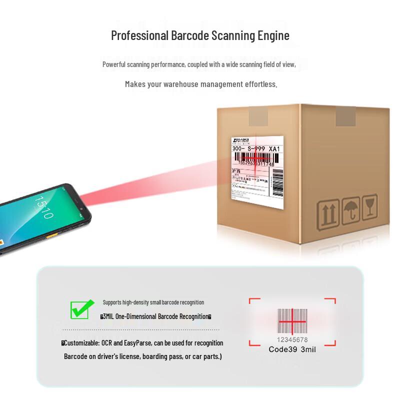 Youku TC69 Industrial Handheld PDA Barcode Scanner