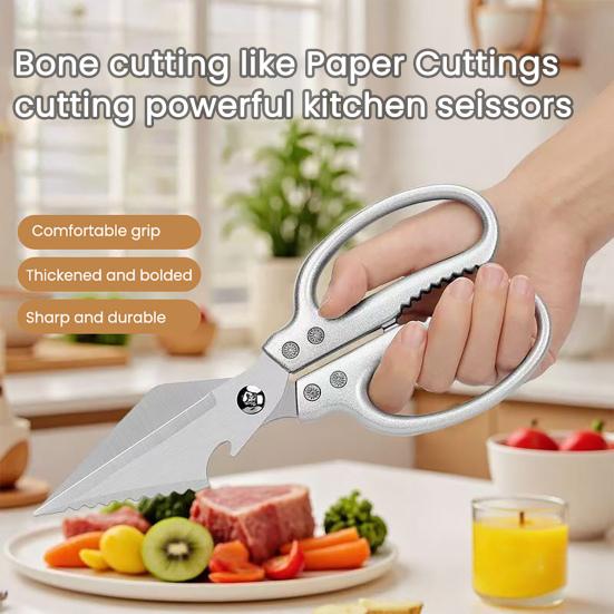 Kuchyňské nůžky Heavy Duty Kuchyňské nůžky Nerezové nůžky na maso Multifunkční řezné nástroje na drůbež, ryby, maso, kosti