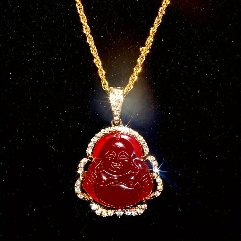 

Новая мода мужское циркониевое ожерелье Будды ювелирные изделия ожерелье Будды кулон изысканное мужское ожерелье аксессуары подарок на день рождения эксклюзивный