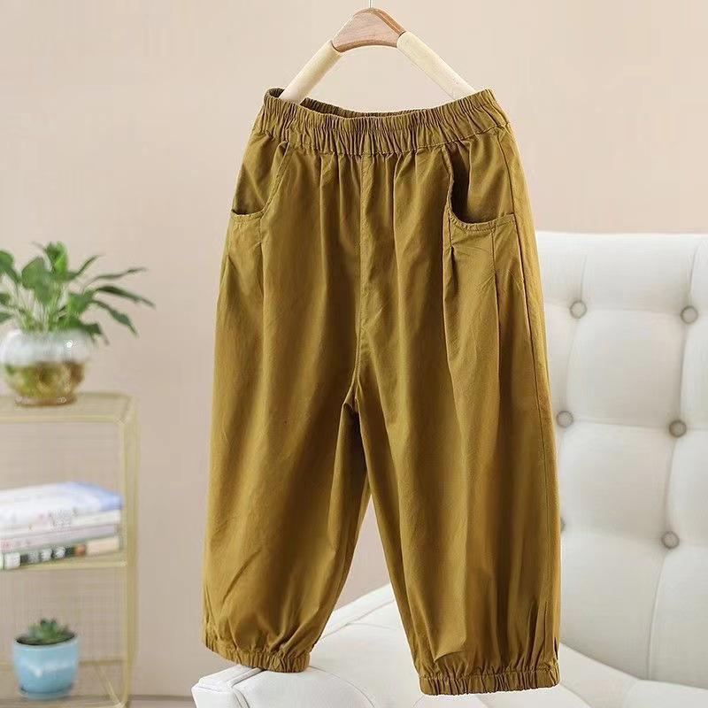 Women's Ethnic Style Plus Size Wide-Leg Shorts with Pockets