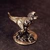 Solid Brass Dinosaur Desktop Tea Pet Office Desk Ornament Creative Dinosaur World Model Craft Mini Ornament