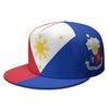 Filippine Cappellino a visiera piatta personalizzato con nome, numero, logo, bandiera nazionale, Repubblica delle Filippine, stampa filippina, foto, cappello hip-hop