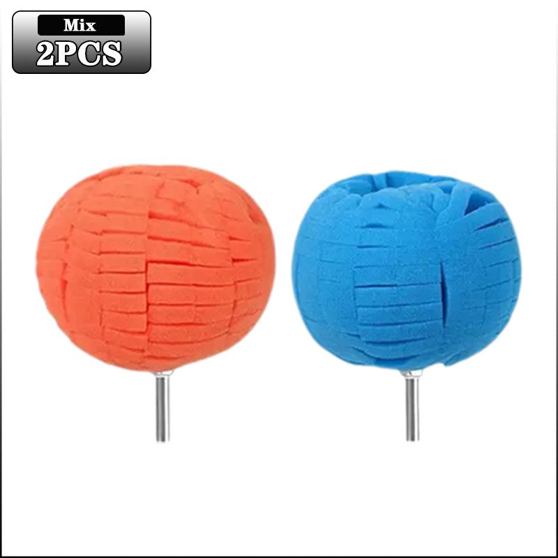 1-4PCS Car Hub Polishing Sponge Grinding Head Conical Sponge Wheel Buffer for Metal Plastic Automotive Wheel Detail Tool