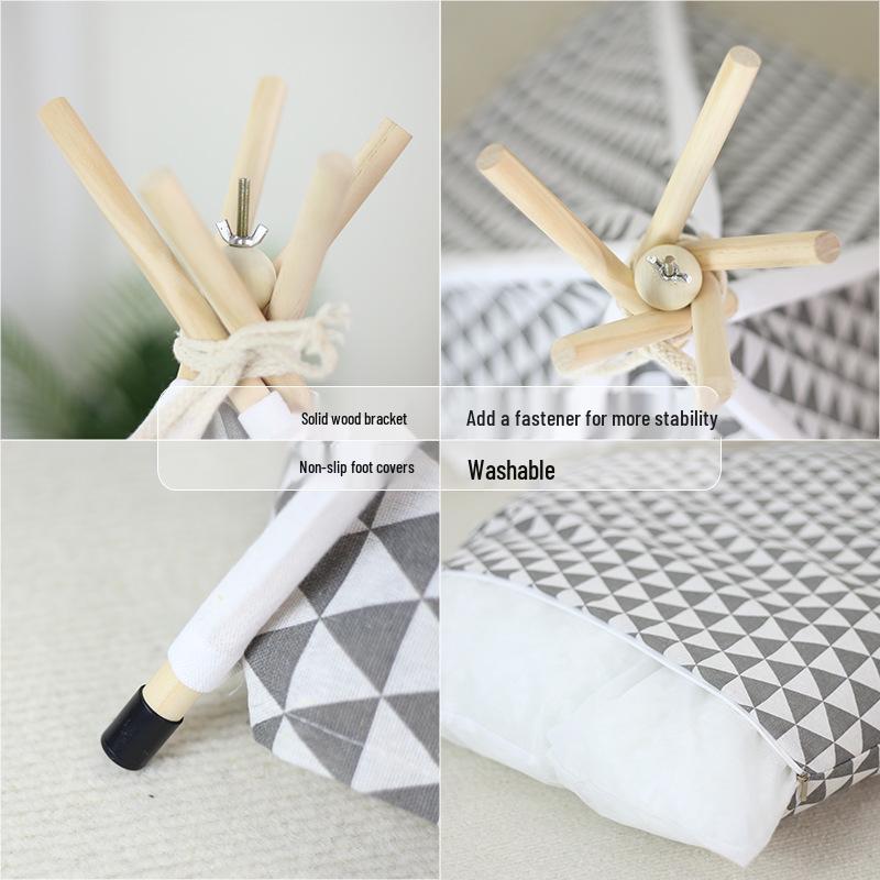 Fully Washable Pet Tent: Foldable Cat Bed & House for All Seasons