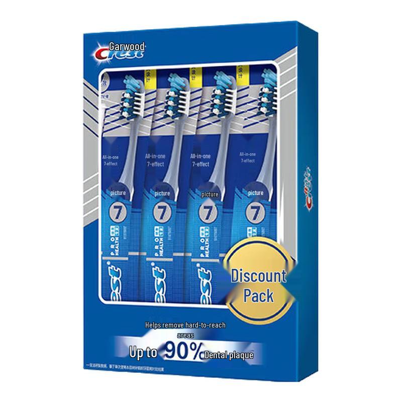Crest Complete 7-Benefit Soft Toothbrush with Tongue Cleaner