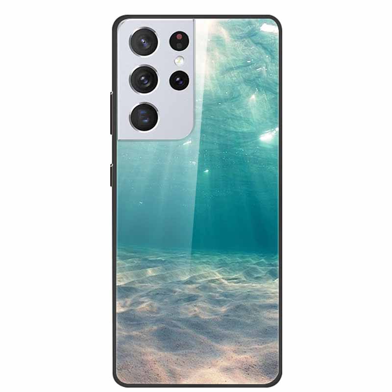 For Samsung Galaxy S25 Ultra Tempered Glass Case Back Cover Hard Phone Cases for SamsungS25 ULTRA 5G SM-S938B Protective Capa