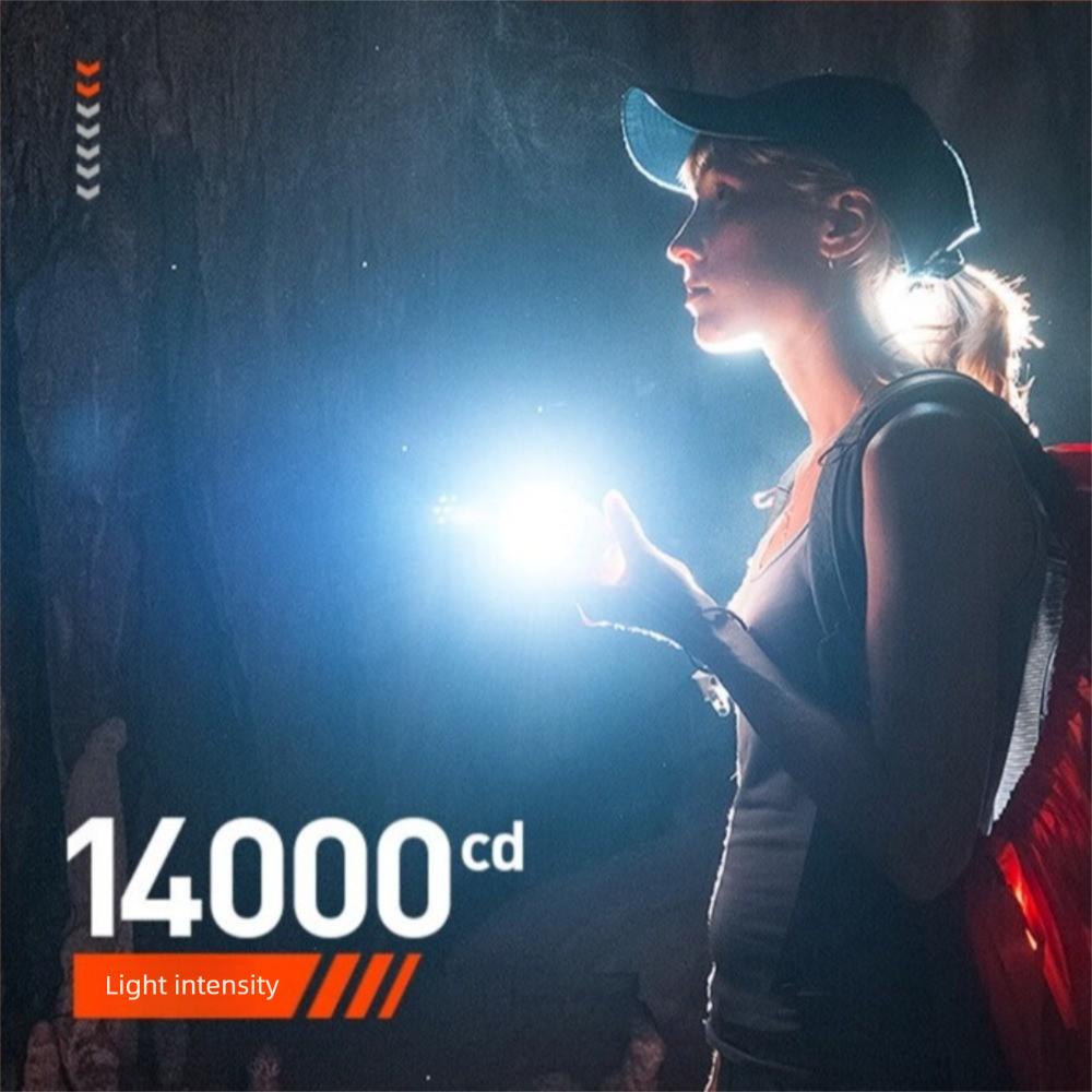 USB Rechargeable Mini LED Flashlights with 6 Modes EDC Portable Lantern  Self Defense