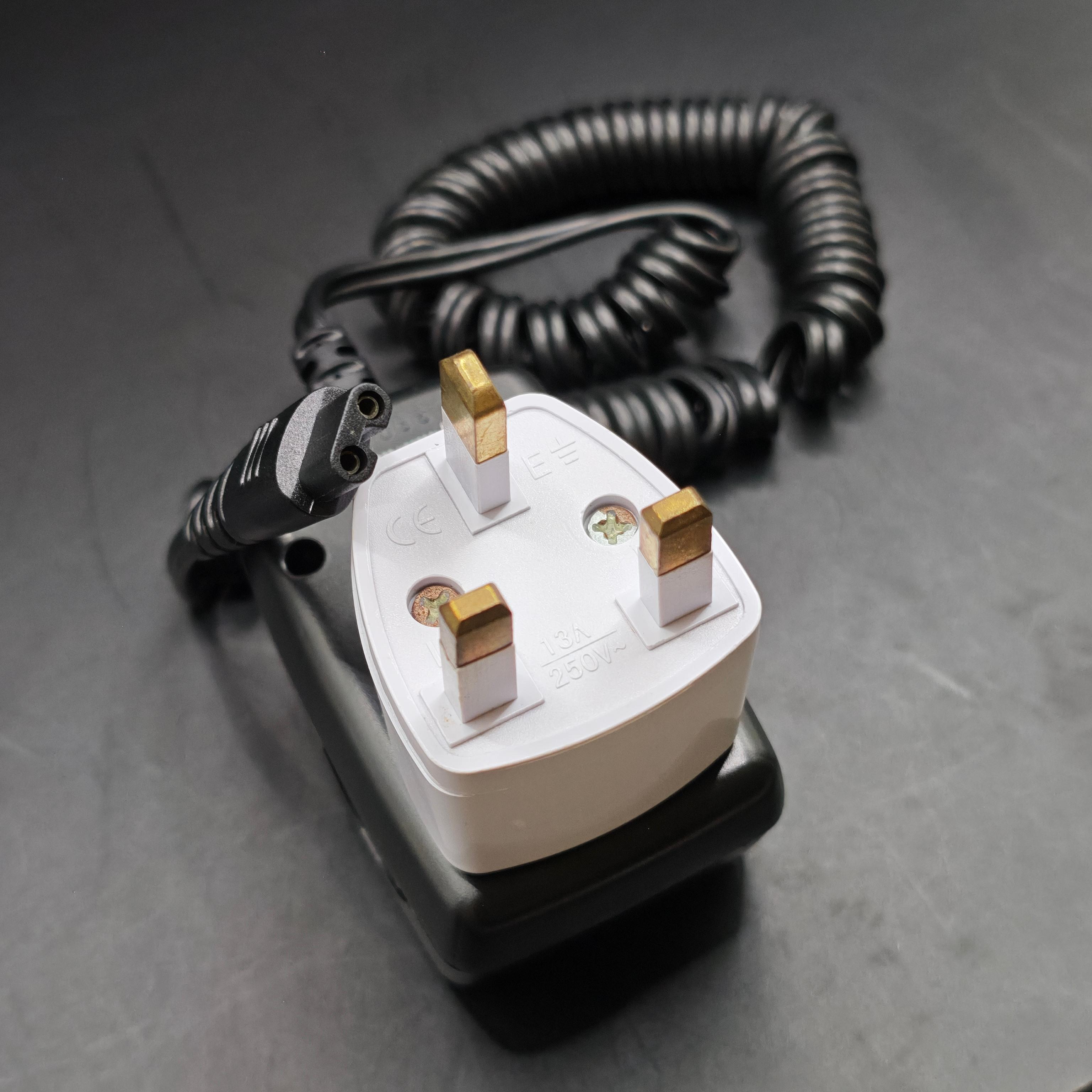 Shaver Charger Power Adapter Replacement For Remington MB4850 HC5880 HC9700 MS3-2000 MS3-2700 MS3-3000 MS3-3500 MS3-3700 MS3-4000 MS3-4500 UK Standard чёрный