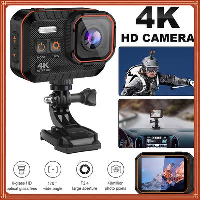 Cámara de acción 2,0 pulgadas Ips HD pantalla remota Control impermeable deporte 4k videocámara grabadora de unidad al aire libre Mini cámara web portátil