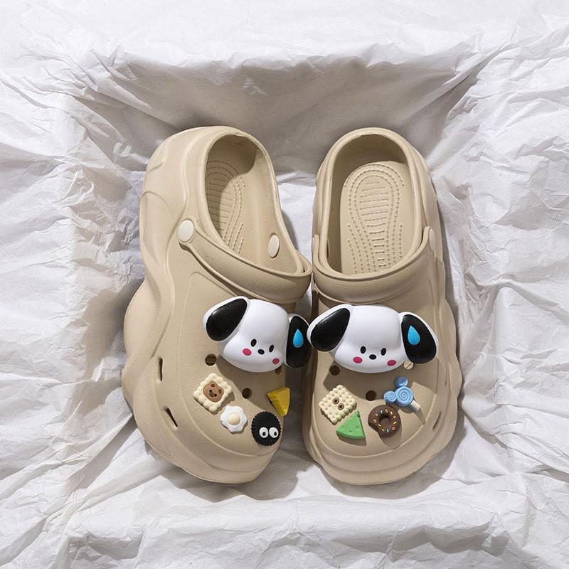 Women's 2025 Summer EVA Platform Clog Slippers - Height-Enhancing, Anti-Slip Beach Sandals