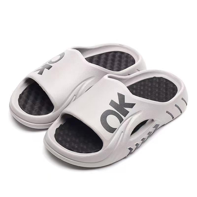 For Men, Wear Anti-slip, Non-smelly, Massage-soled Beach Slippers Outdoors In Summer with Flip-flops That Feel Like Feces