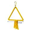 Parrot Cage Swing Toy Round Triangular Iron Wire Cotton Thread Hanging Ring For Bird Pet Birds Toys Accessories Supplies