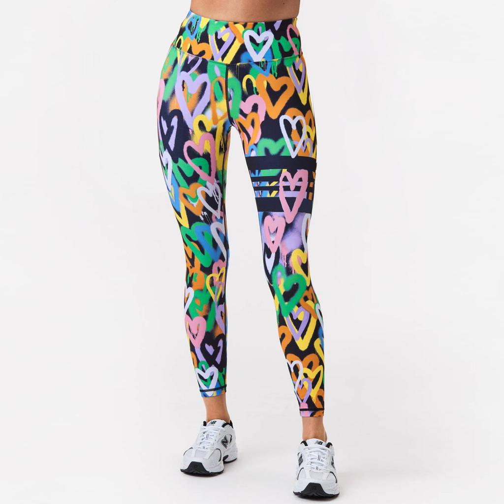 Printed Tight Pants, High Waisted Sports Leggings, Women's Yoga Clothes, Yoga Pants, Elastic Sports Pants