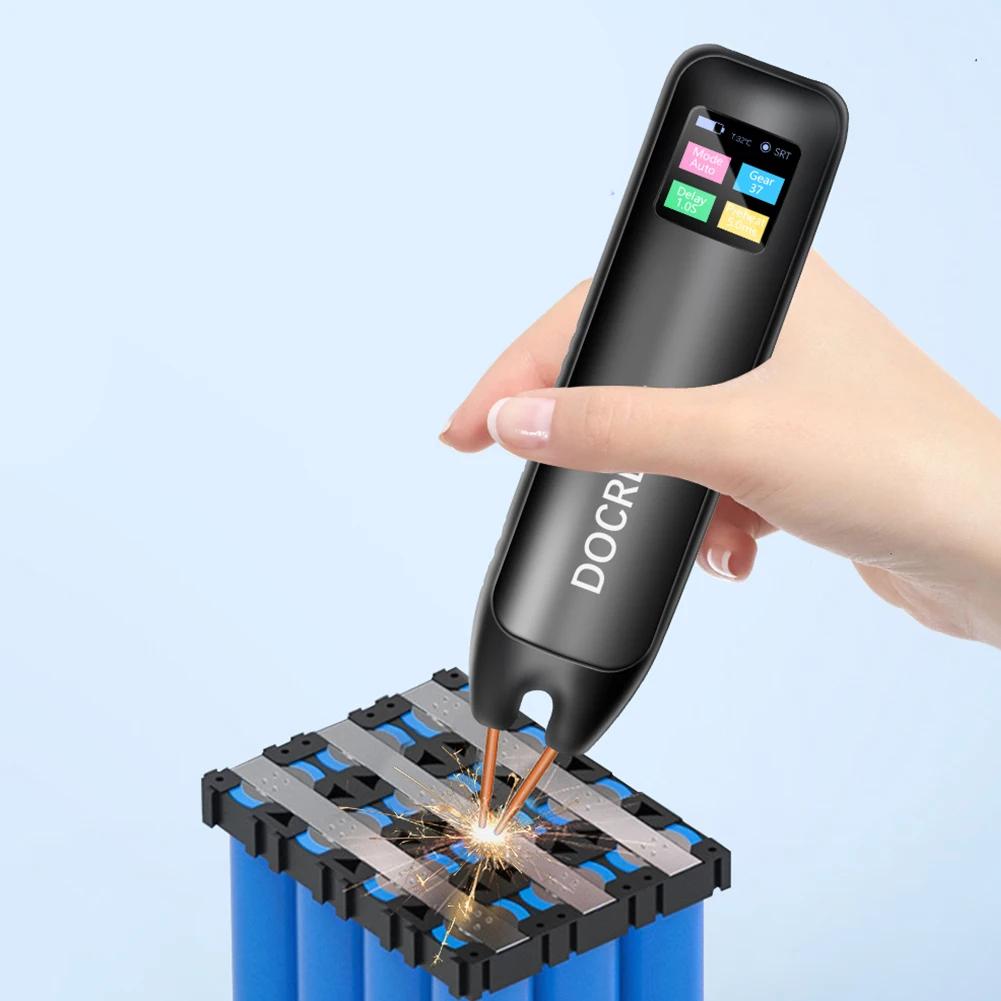 Handlicher Punktschweißgerät 99/11 Gänge Einstellbar Akku-Punktschweißer für 18650 Batterie Automatischer & Manueller Modus Punktschweißer