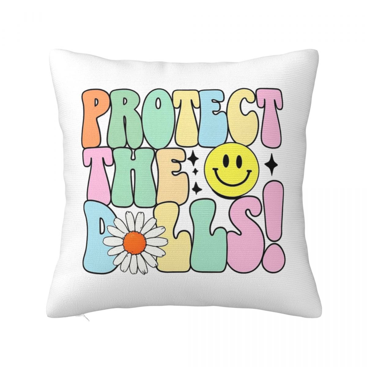 

Sunflower Protect The Dolls Transgender Pillowcases Sofa Cushion Case Creative Home Decoration Throw Pillow Case 4545 30x30cm