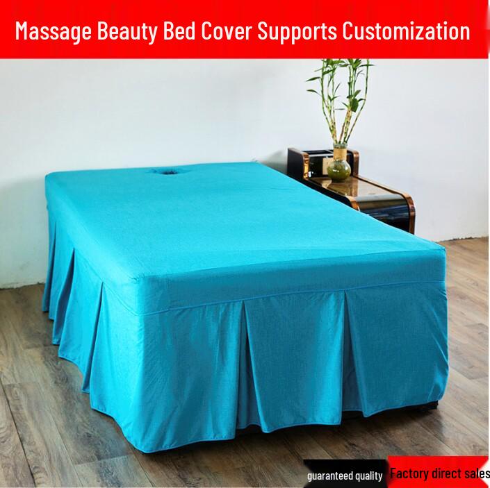 

Thai Massage Bed Cover with Face Hole & Reinforced Bed Skirt No