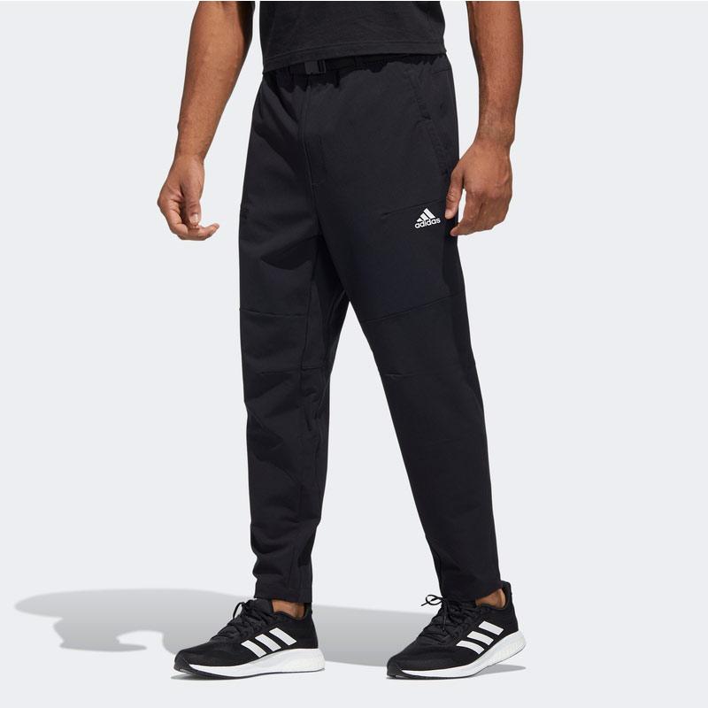 Adidas Pure Color Casual Sports Pants Men Bottoms Black HE9890