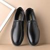 Foreign Trade Large Size Leather Shoes Men's 2024 New Soft Leather Soft Sole Non-slip Casual Men's Single Leather Shoes Business Leather Shoes Men'