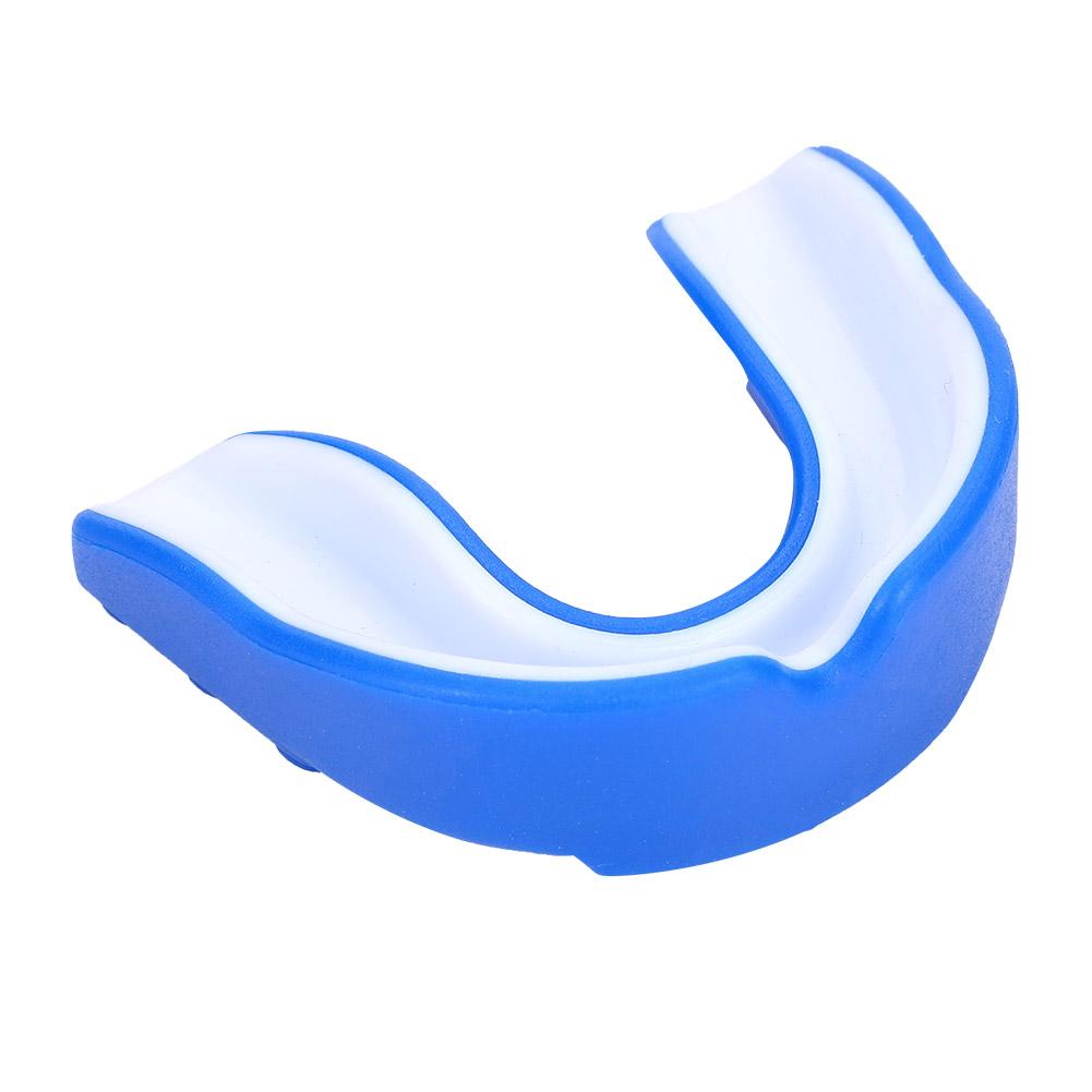 EVA Adult Mouth Guard Teeth Tooth Protector Boxing Accessory Blue & White