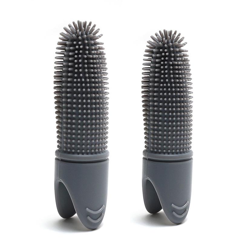 

Супер мягкая зубная щетка для домашних животных, чистка зубов, уход за неприятным запахом изо рта, нетоксичная силиконовая зубная щетка, инструмент, чистящие средства для собак и кошек as the picture