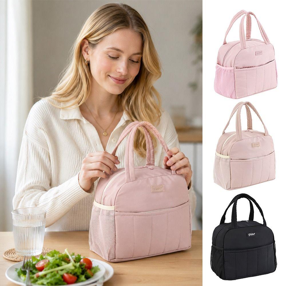 Thickened Lunch Bag Large Capacity Insulated Tote Bag Modern Lunch Box  for Students&Office Worker