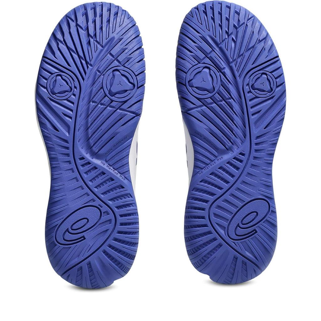 Asics X GS Tennis Shoes Size 100 2E GEL-RESOLUTION (1044A081), Unisex, (White/Dark Cobalt), 20.5 Cm,