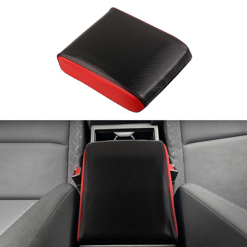 Car Center Console Armrest Cover Mat Pad Fit for Toyota Tacoma 2024 PU Leather