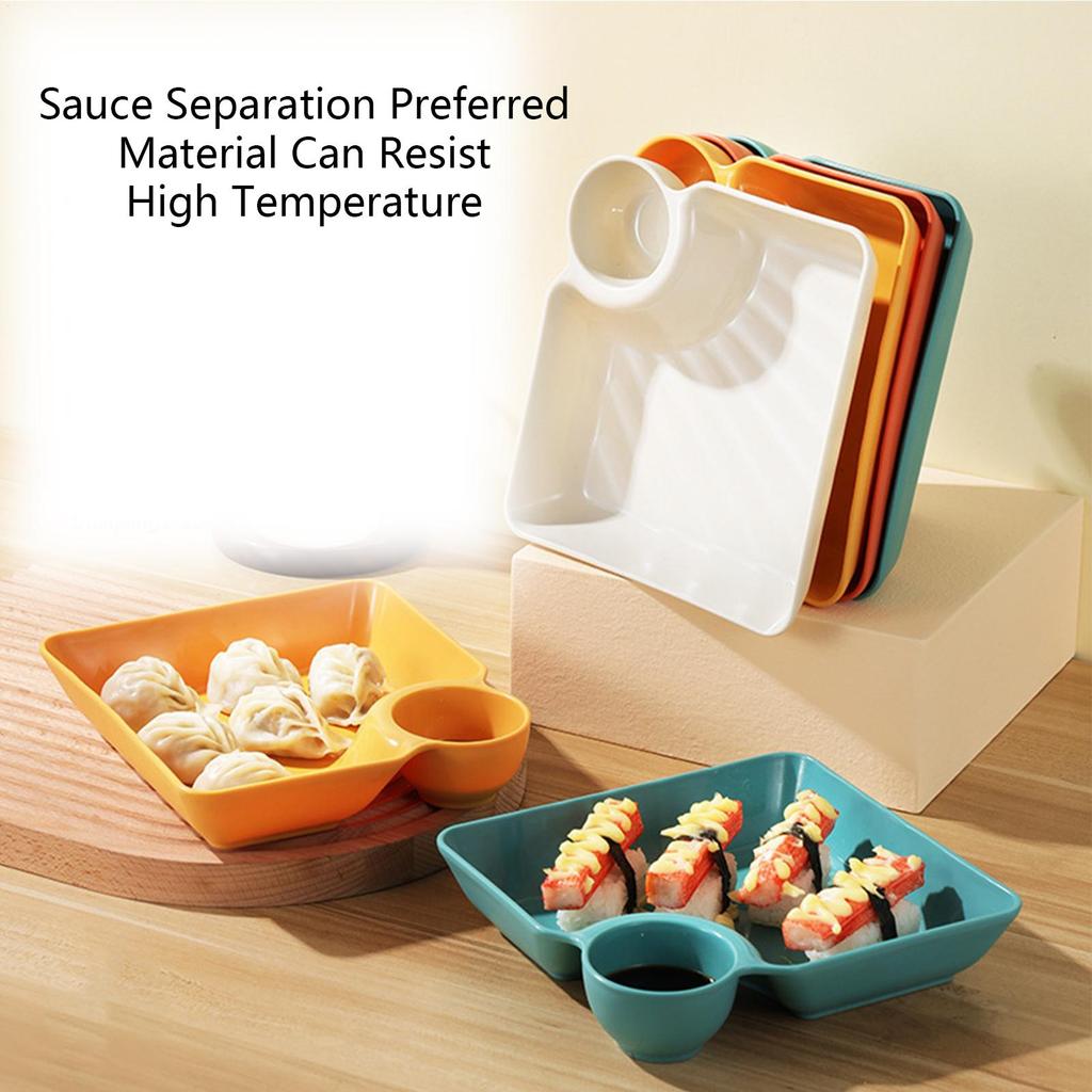 4pcs Multi-functional Sauce Divider Tray Small Serving Tray Snackle Container Snack Tray With Dip Charcuterie Tray Dessert Plate