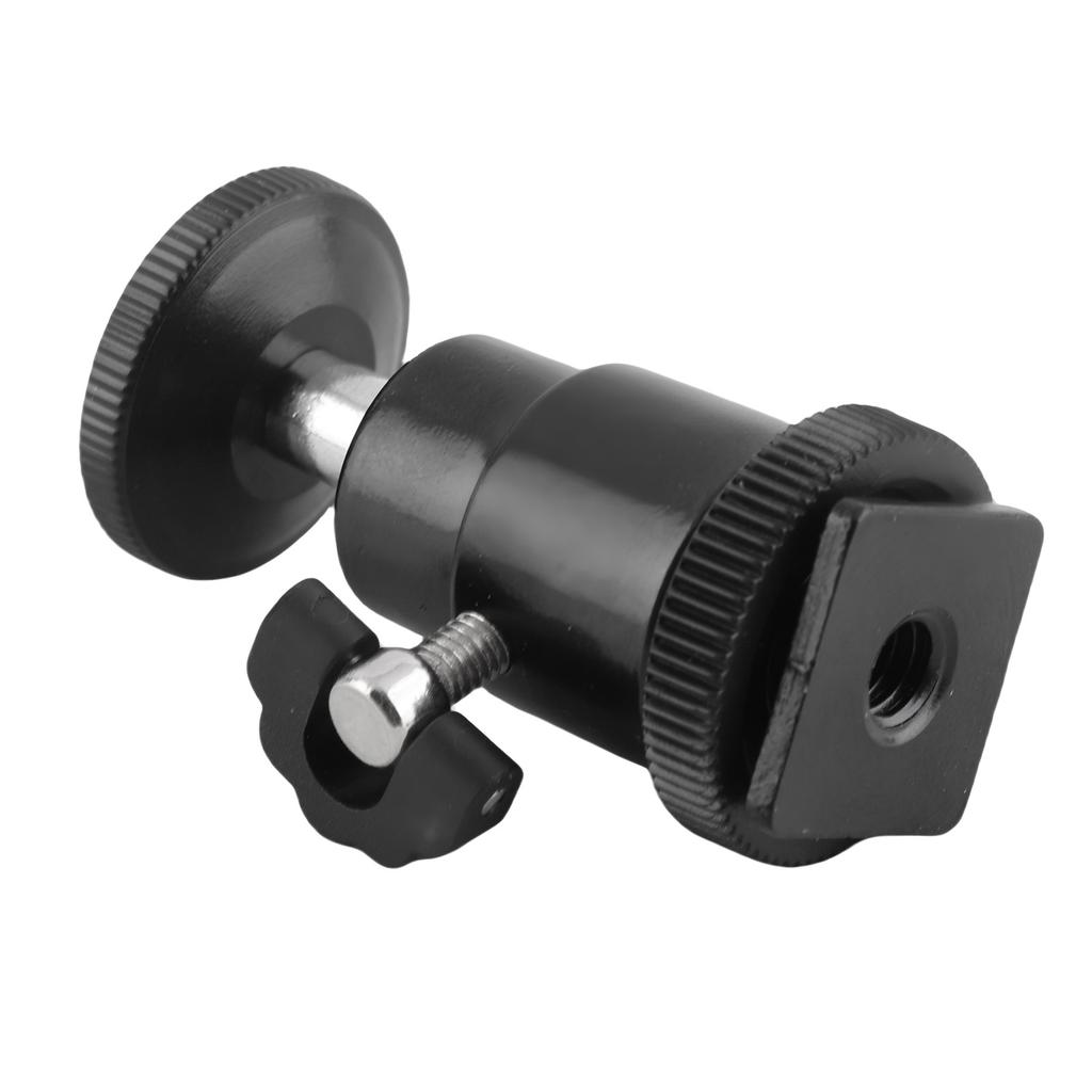 Camera Tripod 1 4 Hot Shoe Adapter Flash Light Bracket Holder Mount Cradle Ball Head With Lock