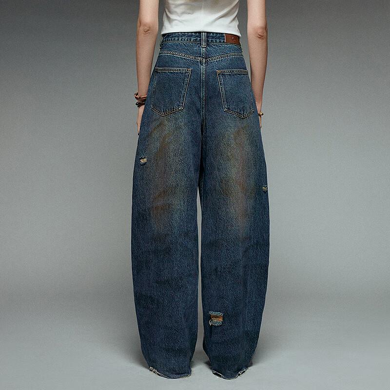 Chuyu Liberté Series Ripped Wasteland Style Women's Jeans