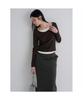 Color Block Layered Long Sleeve T-Shirt Brown