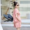 Shorts set women's summer new design sense temperament thin casual lapel shirt fashion two-piece set
