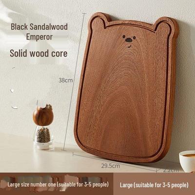 ZISIZ Roztomilý medvídek Ebenové dřevo Krájecí deska