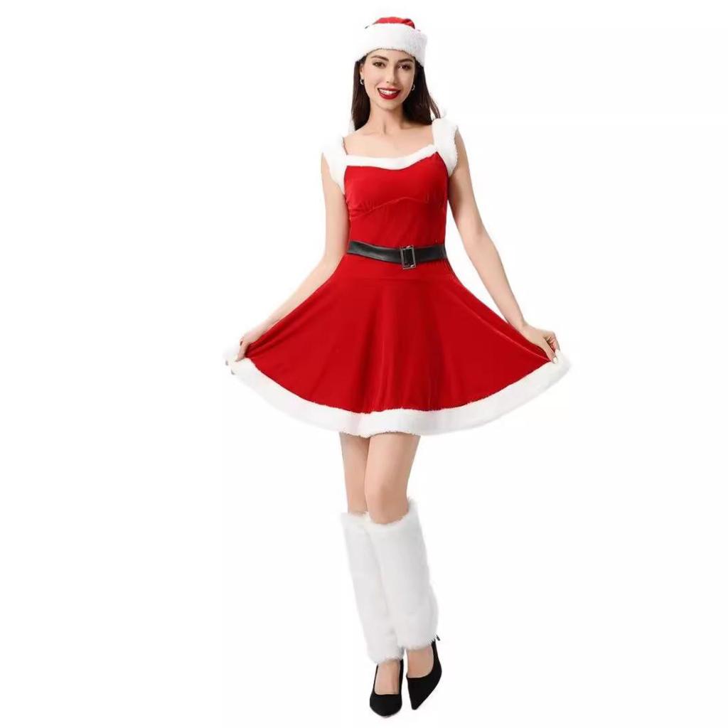 2024 Europäisches & Amerikanisches Sexy Weihnachtsmann Weihnachtsfeier Tanzkostüm