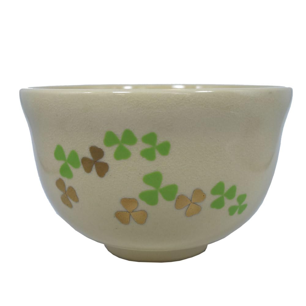 Okadaen Tea Ceremony Practice Set (Tea Bowl, Clover Chasen, Chasen Straightener, Tea Scoop, Matcha Canister)