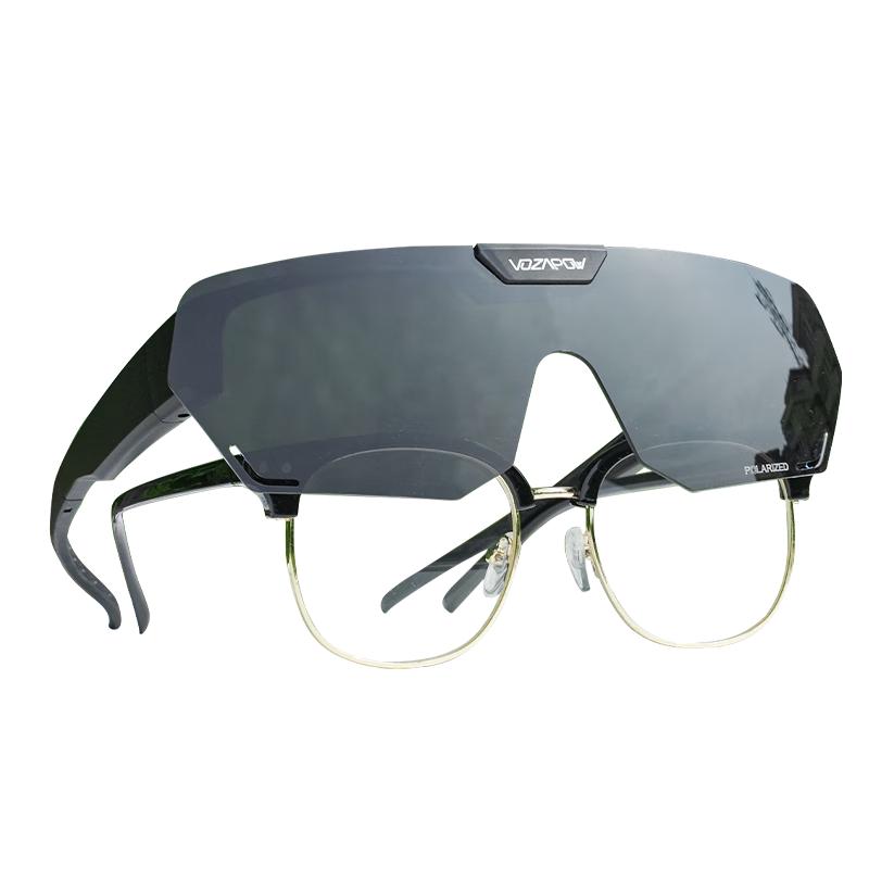 VOZAPOW Flip-up Polarized Cycling Sunglasses for Myopia