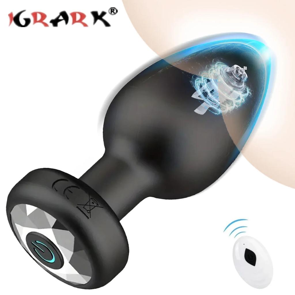 Vibrating Anal Plug 10 Speeds Butt Plug Prostate Vibrating Massager Remote Control Female Masturbator Sex Toys for Women Men