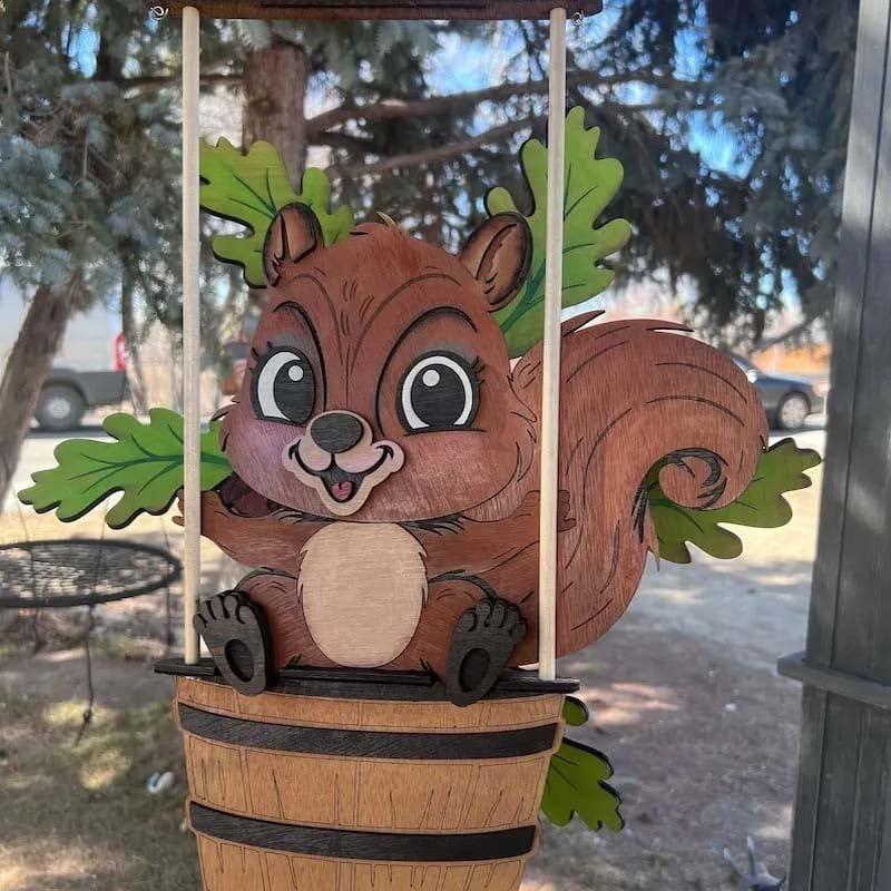 Деревянные вертушки с изображением животных — фото 8